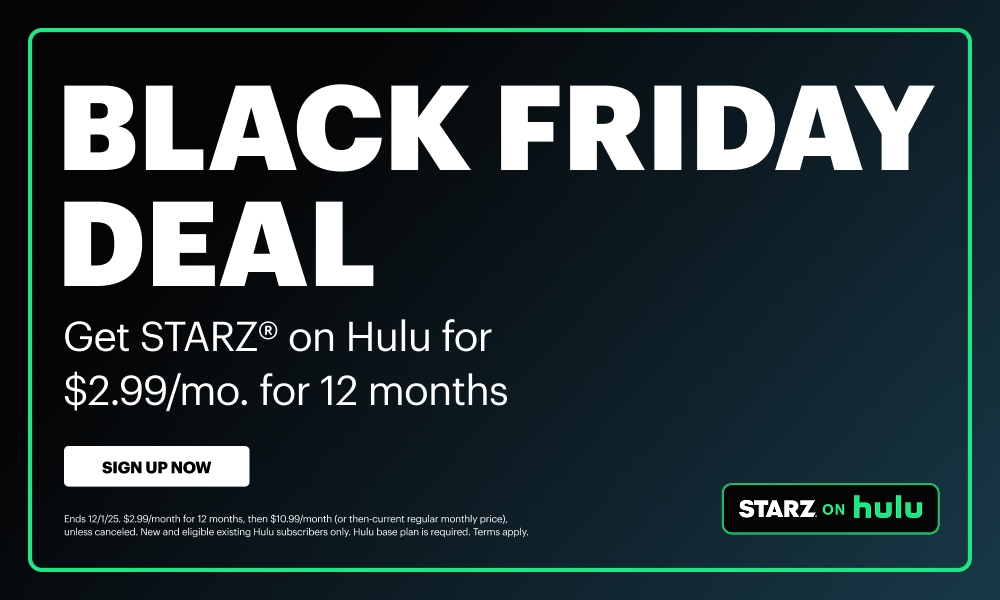 Hulu/HBO, Disney, Max/Starz Streaming Black Friday Deals Hulu