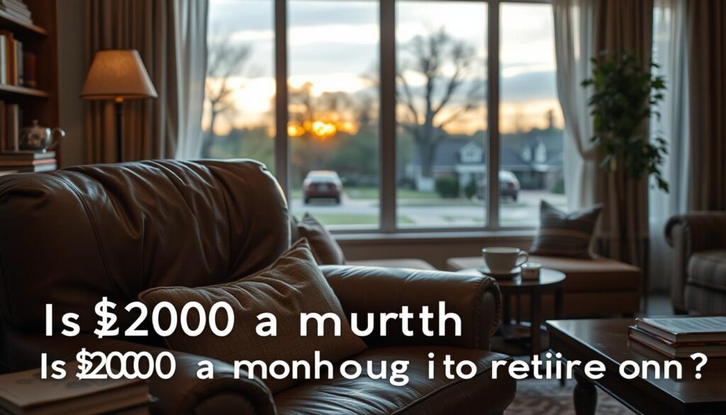 Is $2000 a month enough to retire on?