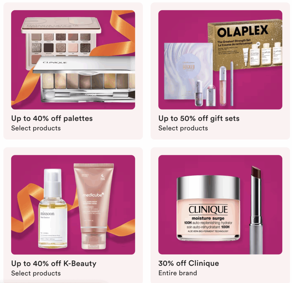Ulta Cyber Monday Deals- up to 40% off + Stacking Coupon